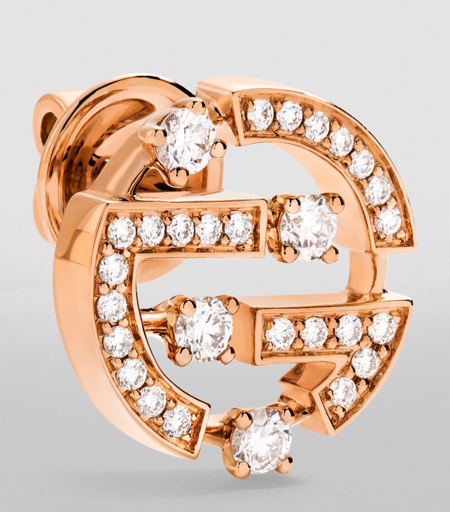 MARLI New York Rose Gold and Diamond Avenues Earrings Rose Gold Image 2