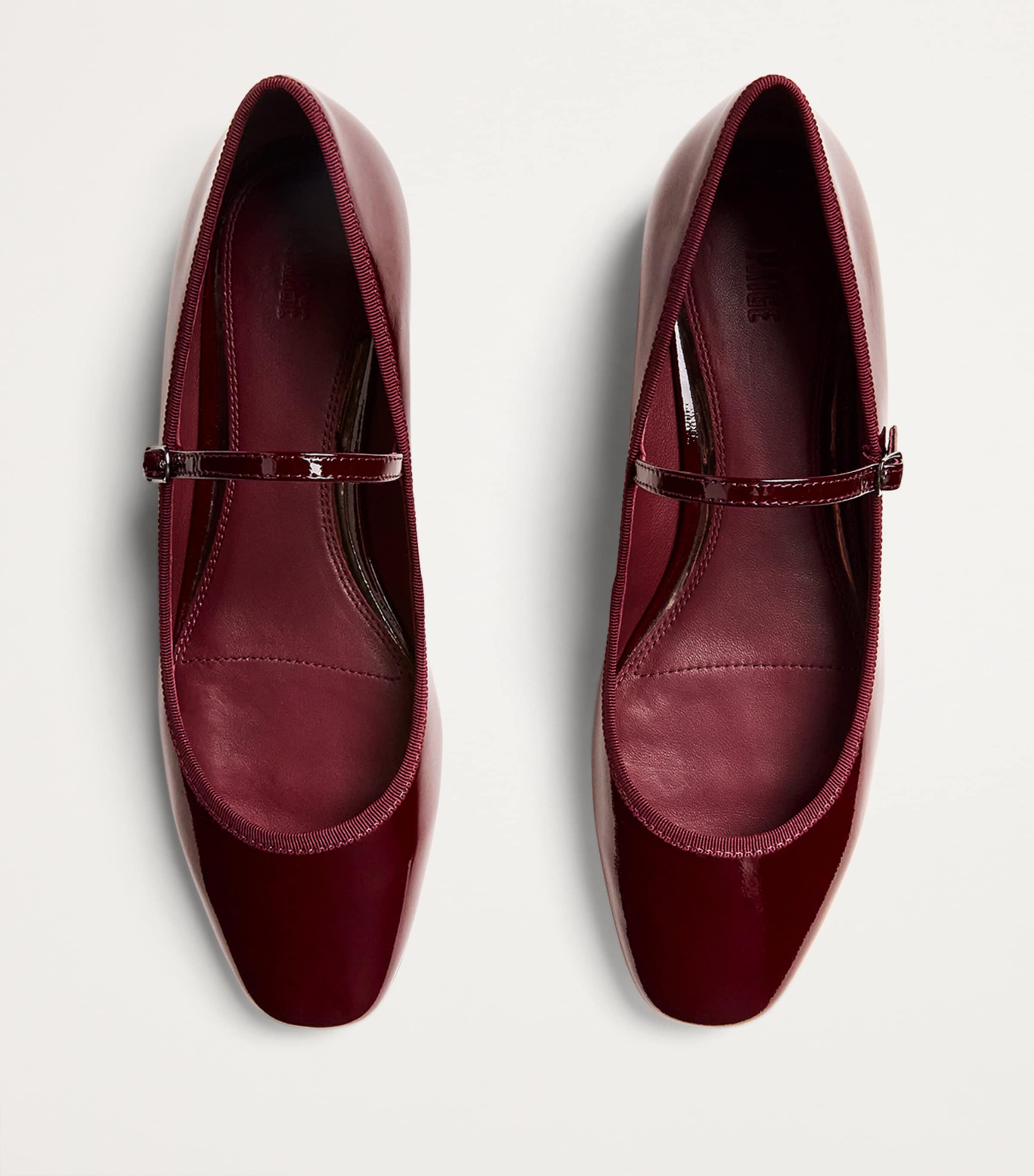 PAIGE Patent Leather Jolie Ballet Flats Oxblood Patent Image 3