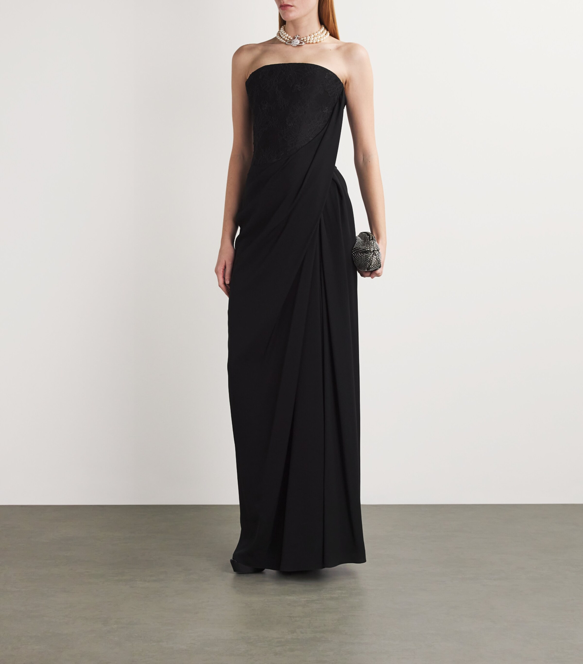 Vivienne Westwood Womens Caped Ada Gown Black Image 4