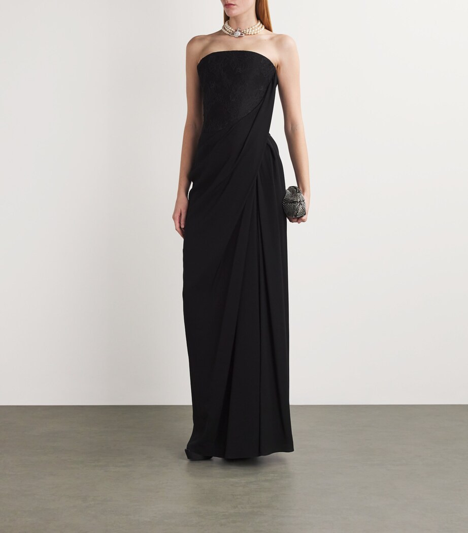 Vivienne Westwood Womens Caped Ada Gown Black Image 4