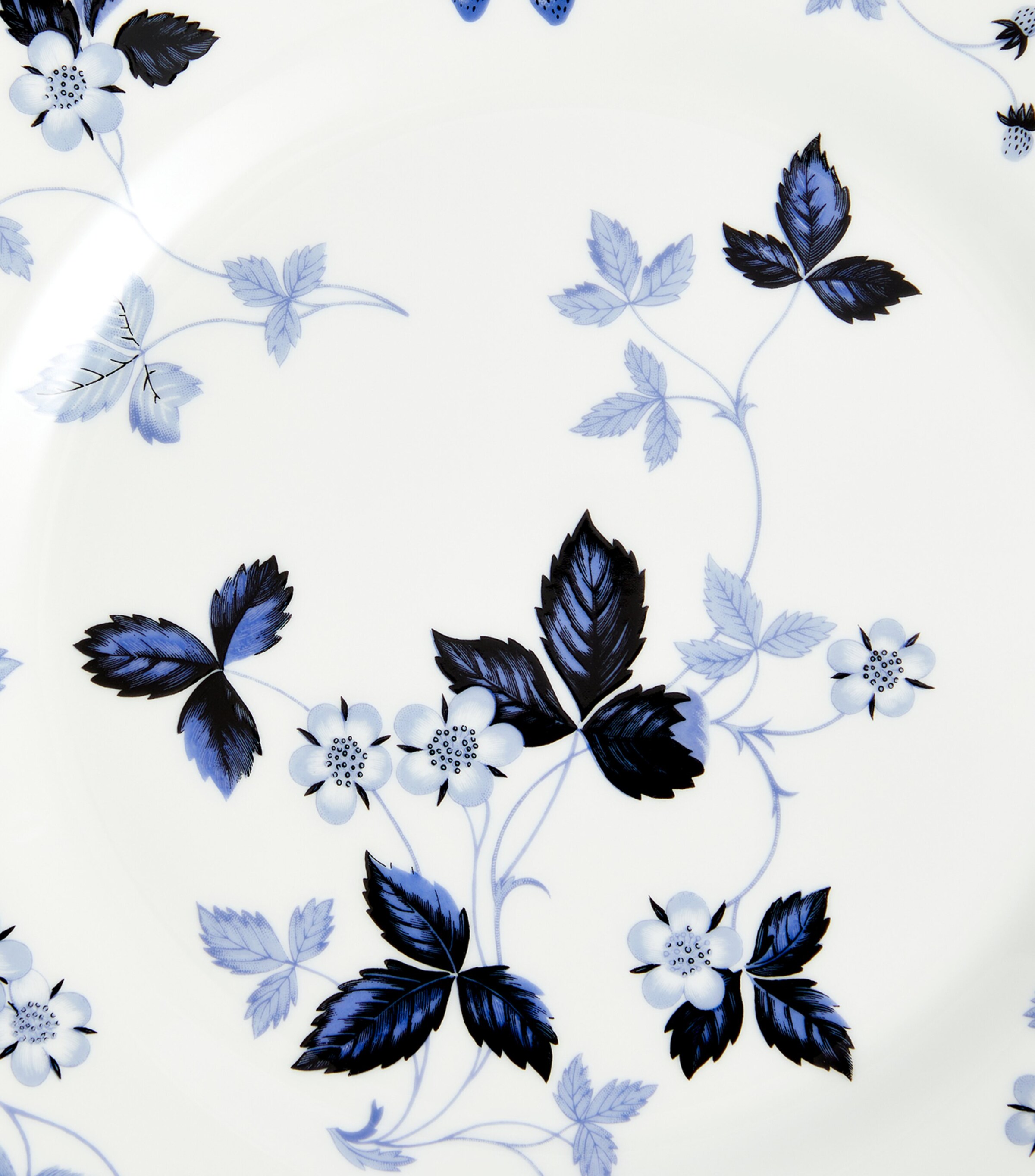 Wild Strawberry Inky Blue Plate (20.5cm) MULTI Image 4