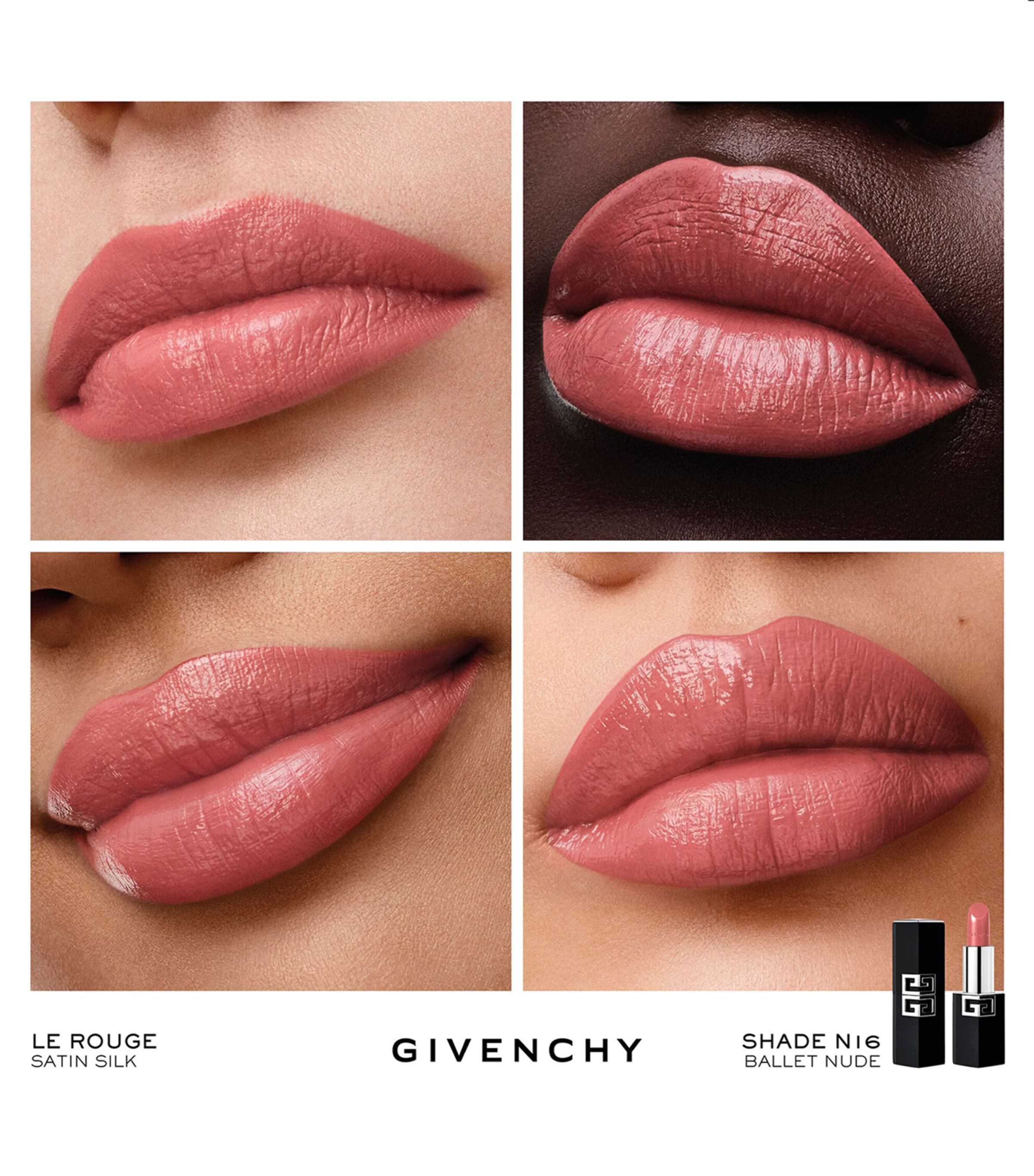 Givenchy Le Rouge Satin Silk High-Definition Lipstick Ballet Nude Image 2