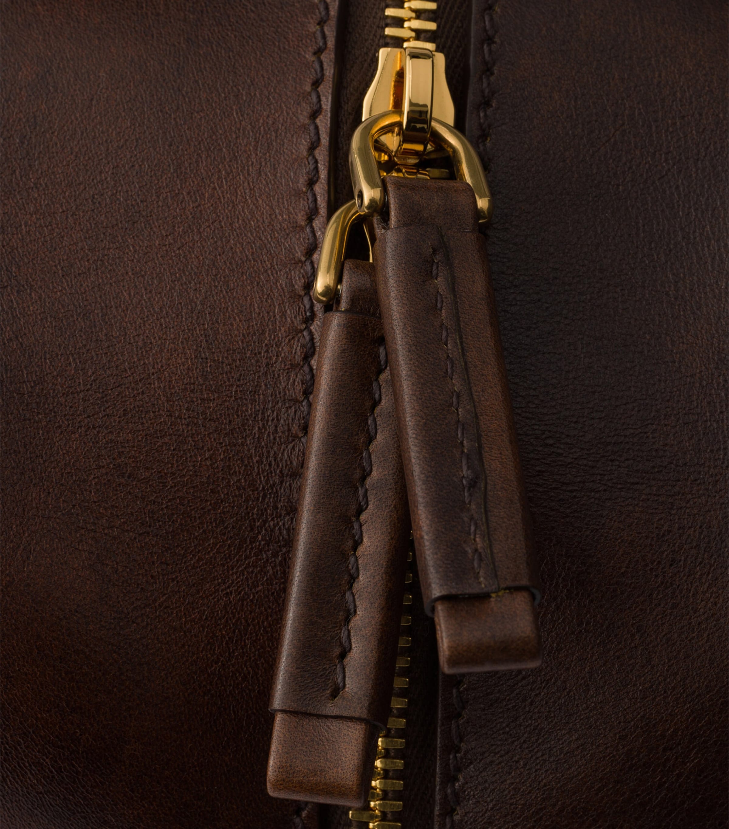 Prada Large Leather Carry Top-Handle Bag Brown Image 6