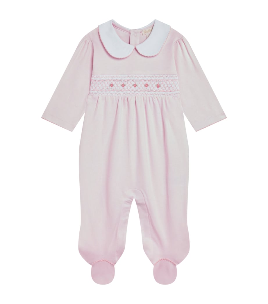 Pima Cotton Embroidered All-In-One (Newborn - 9 Months) K650PINK Image 1