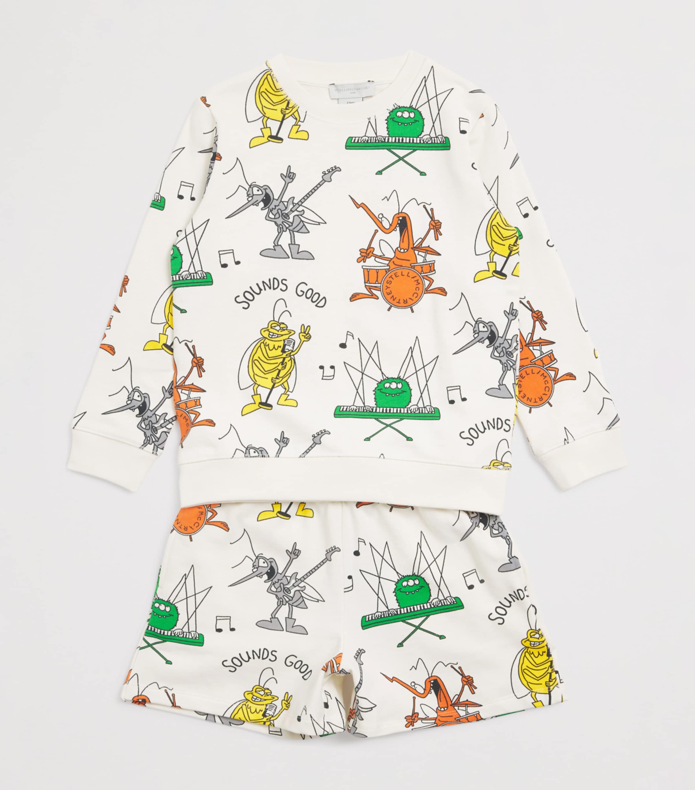 Bug Band Print Sweatshirt (2-14 Years) 137MCCREMA/MULTI Image 3