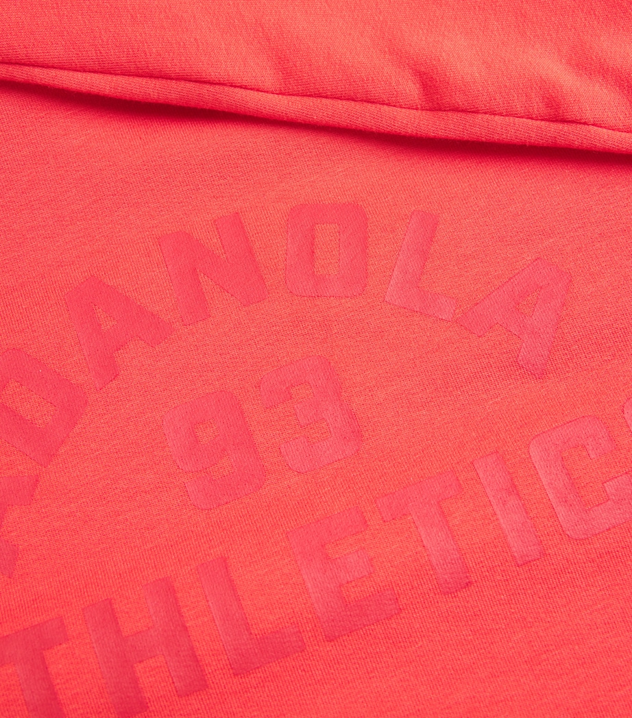 Cropped Raw-Hem Sweatshirt APPLE RED Image 5