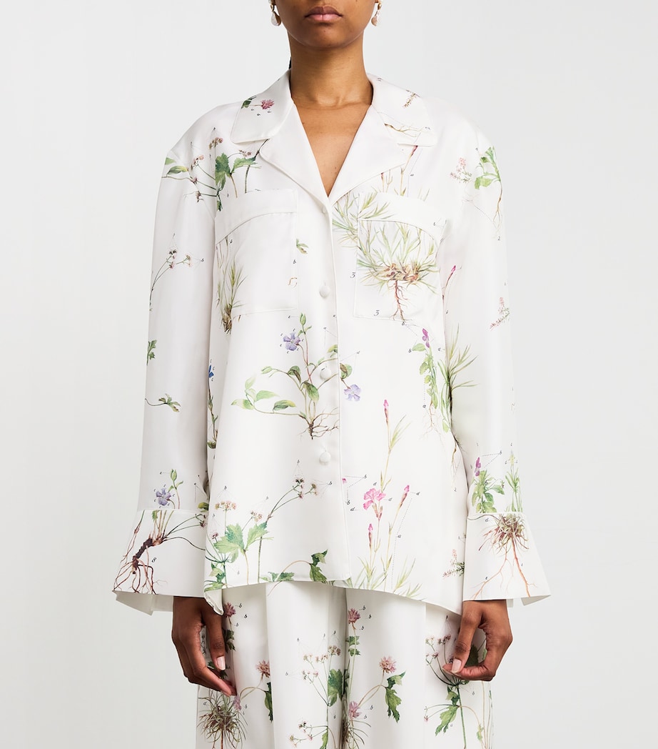 Silk Floral Shirt BOTANICAL GRDN WHITE Image 3