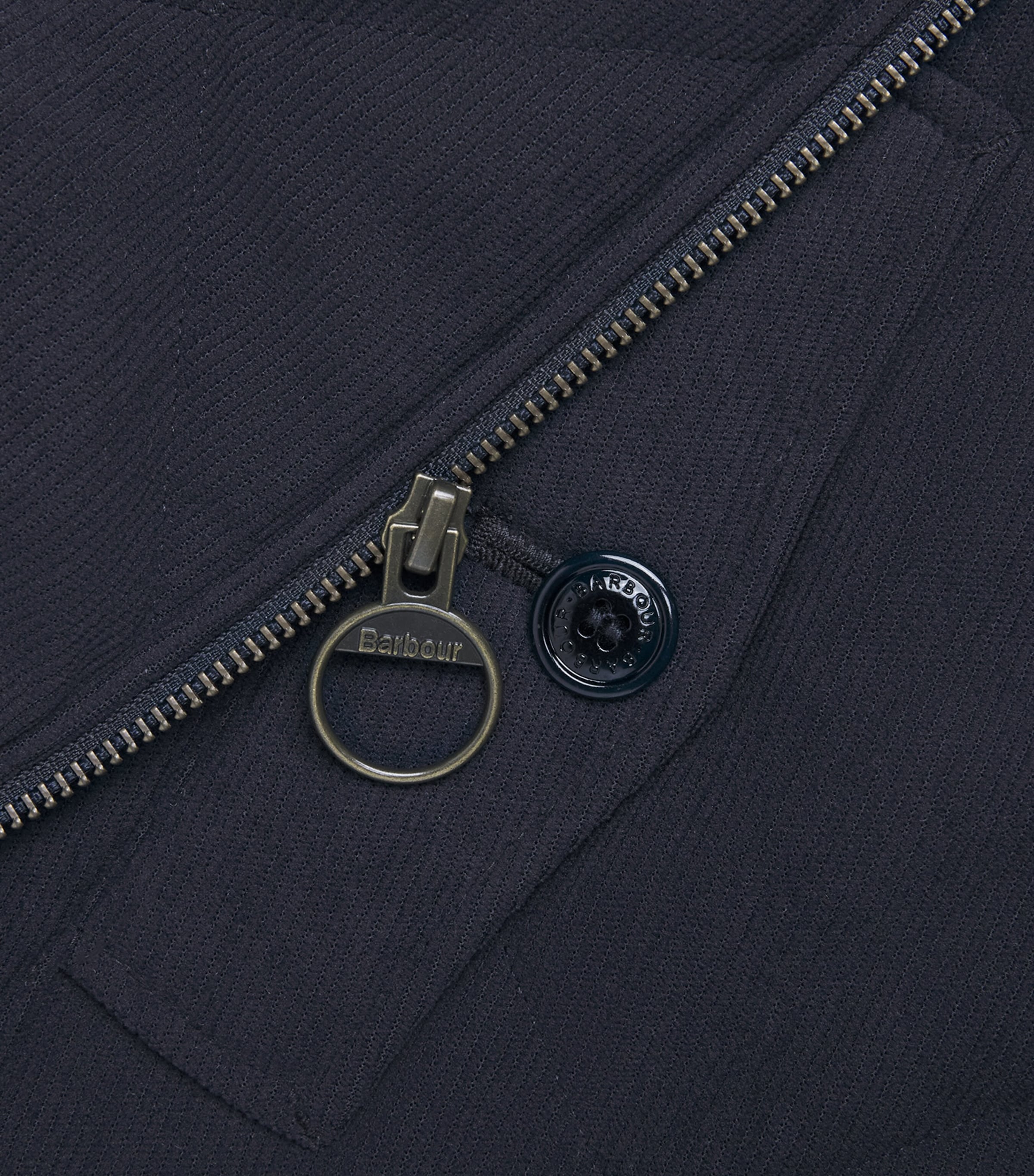 Barbour Mens Quilted Corden Gilet Dark Navy Image 6
