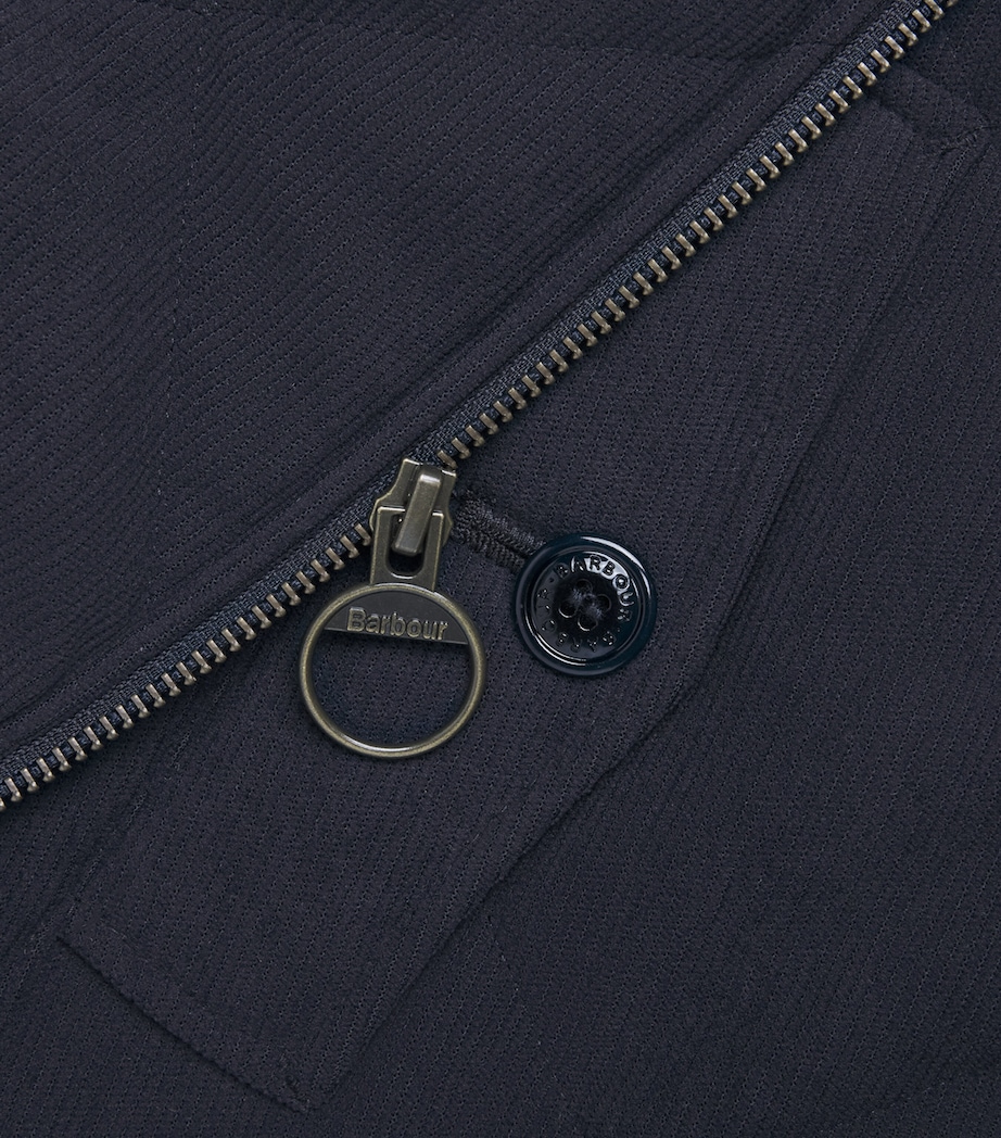 Barbour Mens Quilted Corden Gilet Dark Navy Image 6