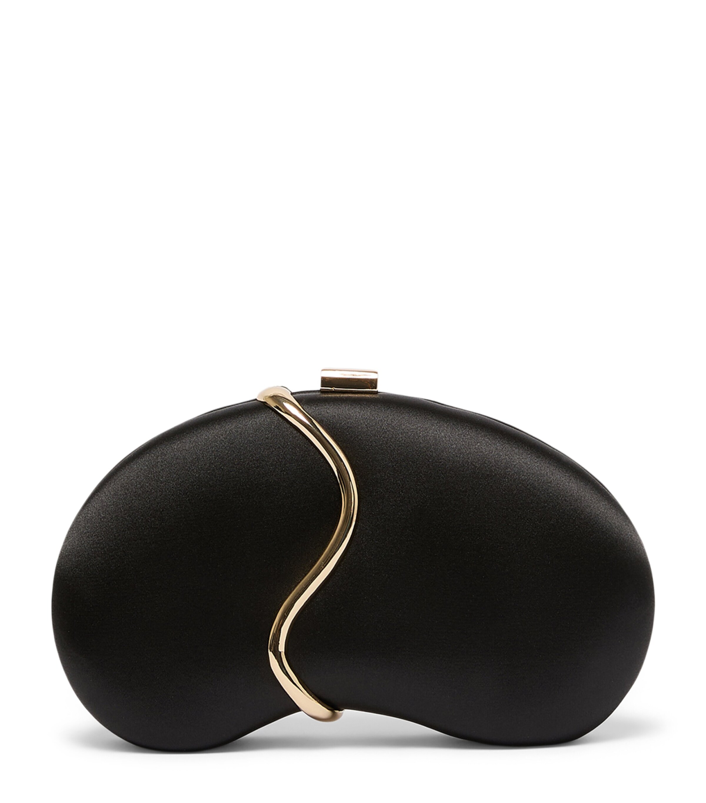 Marina Rinaldi Satin Clutch Bag Black Image 1