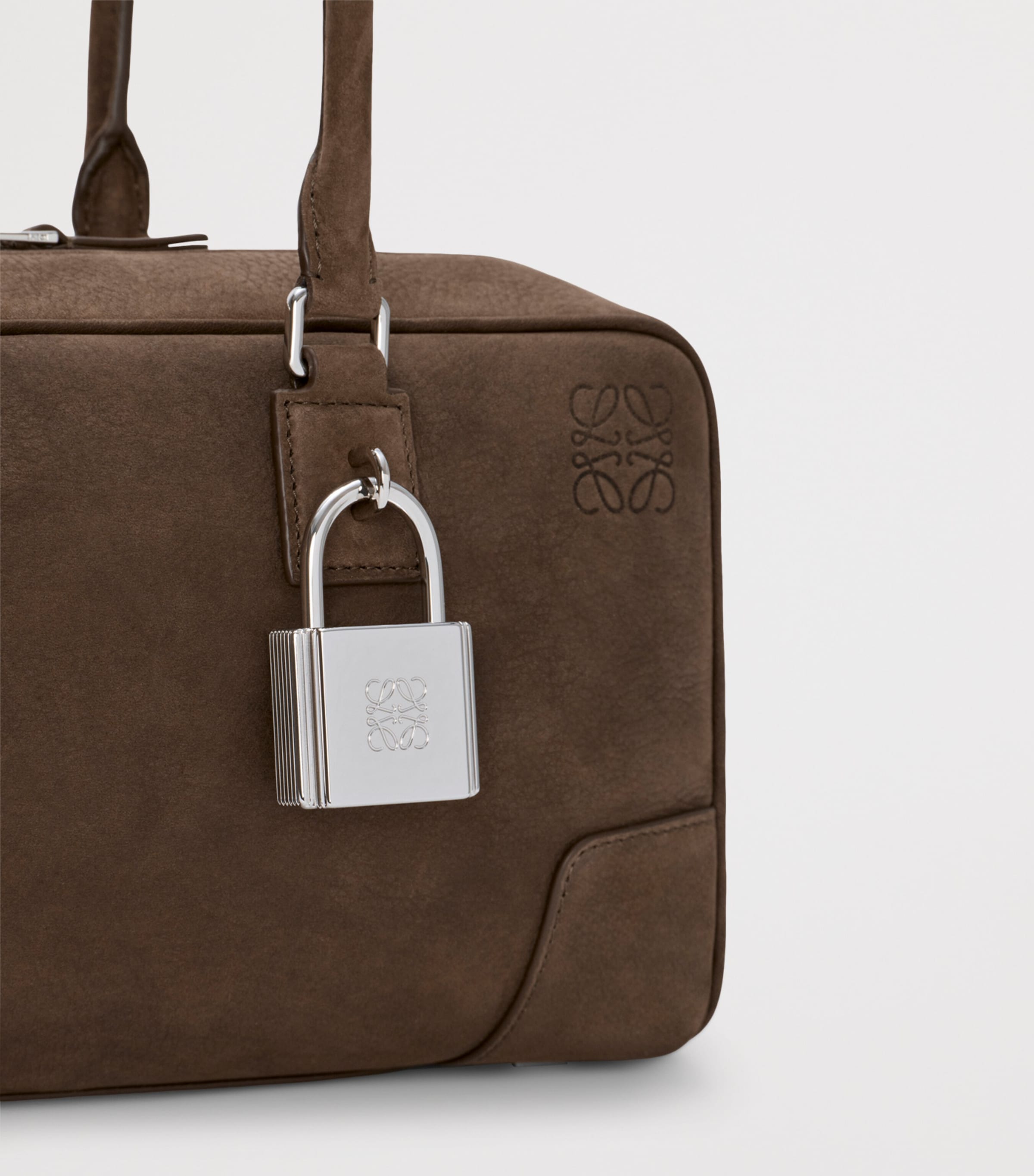 Suede Amazona 31 Top-Handle Bag TUNDRA Image 8