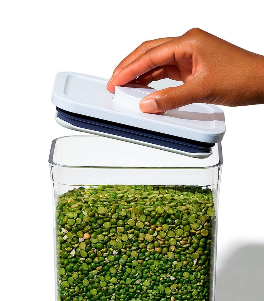 Set of 4 Mini POP Containers CLEAR/WHITE Image 6