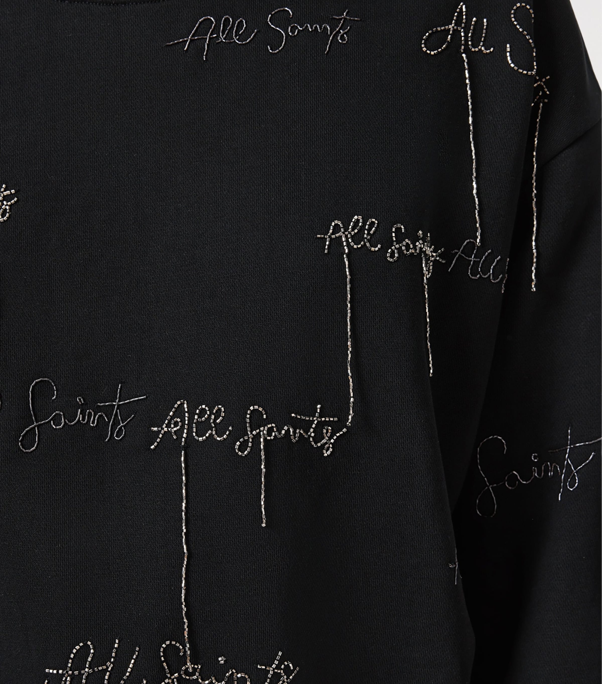 Embellished Separo Sweatshirt BLACK Image 7