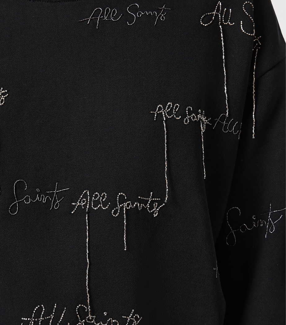 Embellished Separo Sweatshirt BLACK Image 7