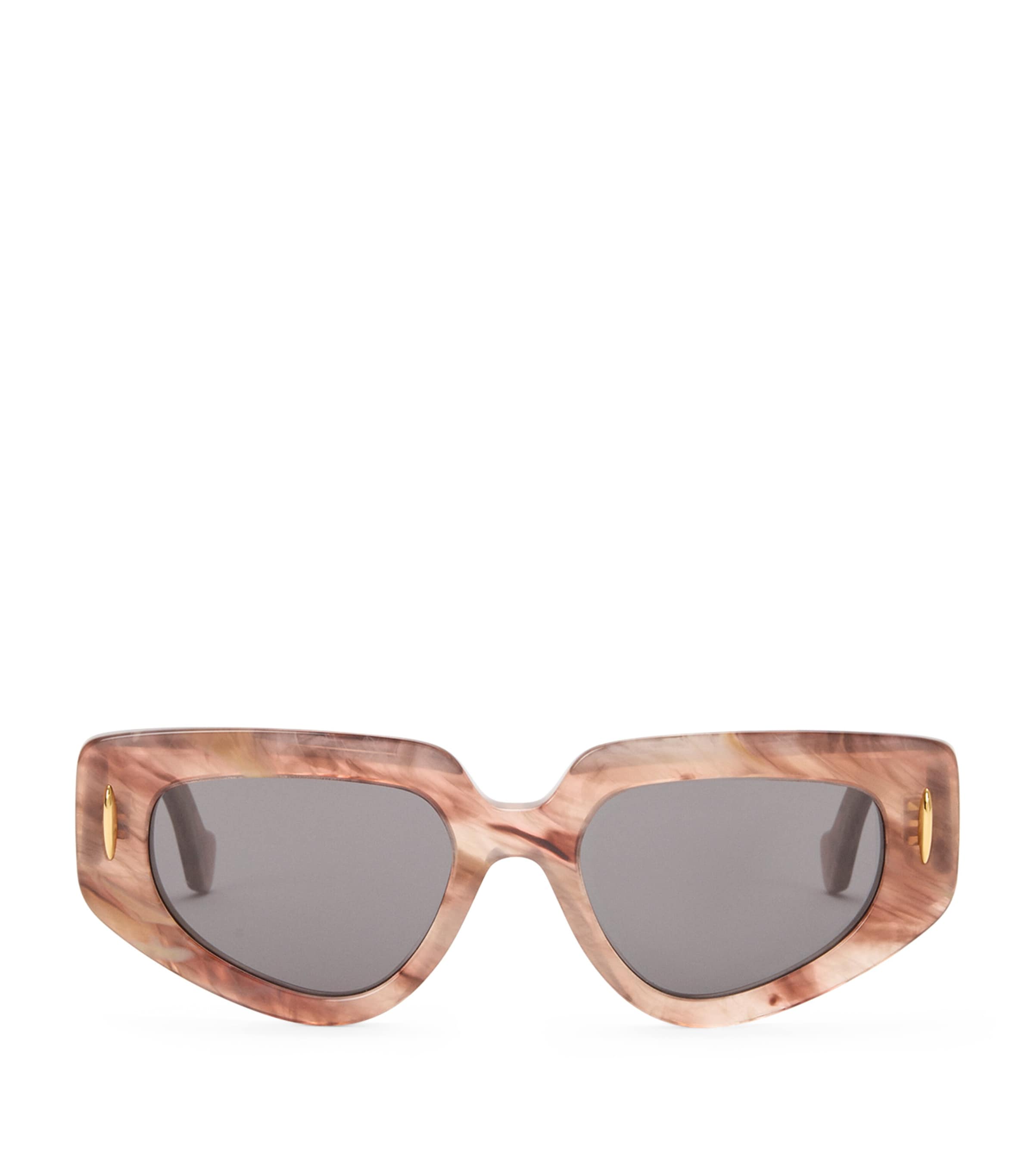 Loewe Womens Marble Dark Pink Small Butterfly-frame Acetate Sunglasses In Pink