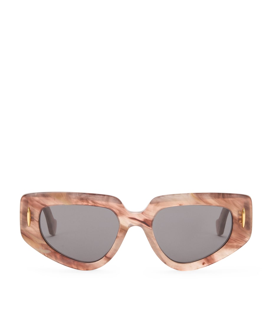Small Butterfly Screen Sunglasses MARBLE DARK PINK Image 1