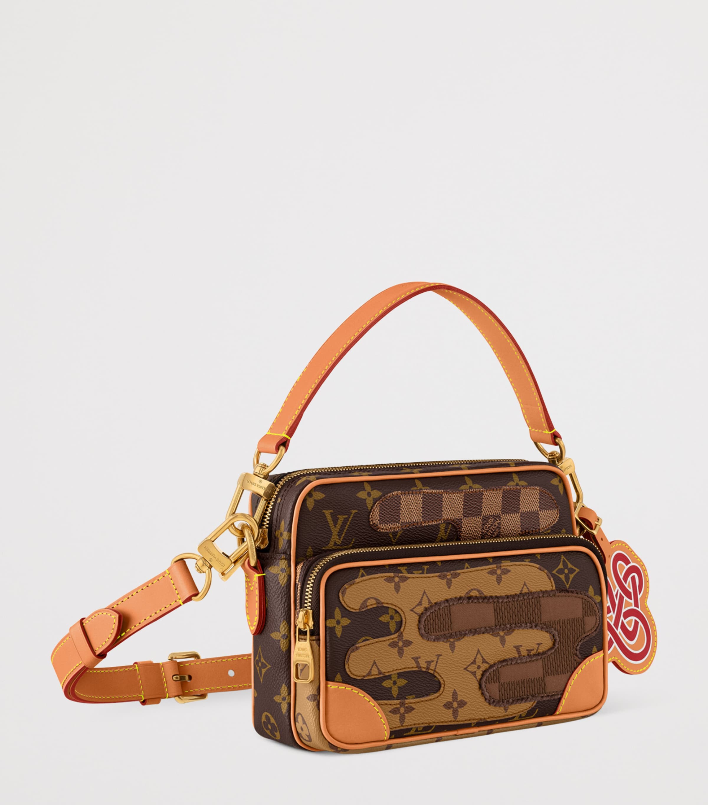 Coated Canvas Nil Cross-Body Bag BROWN Image 4