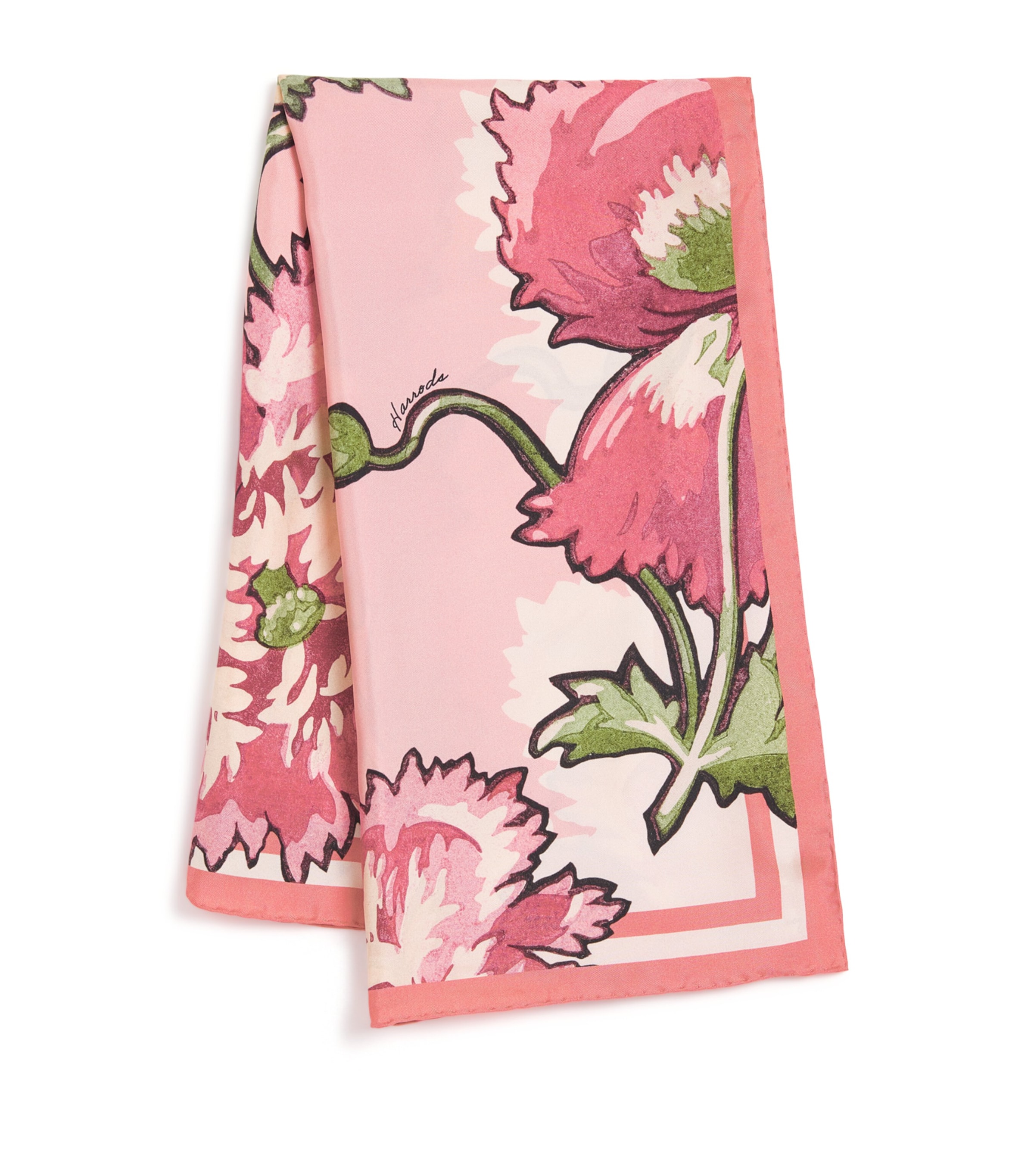 Silk Floral Scarf