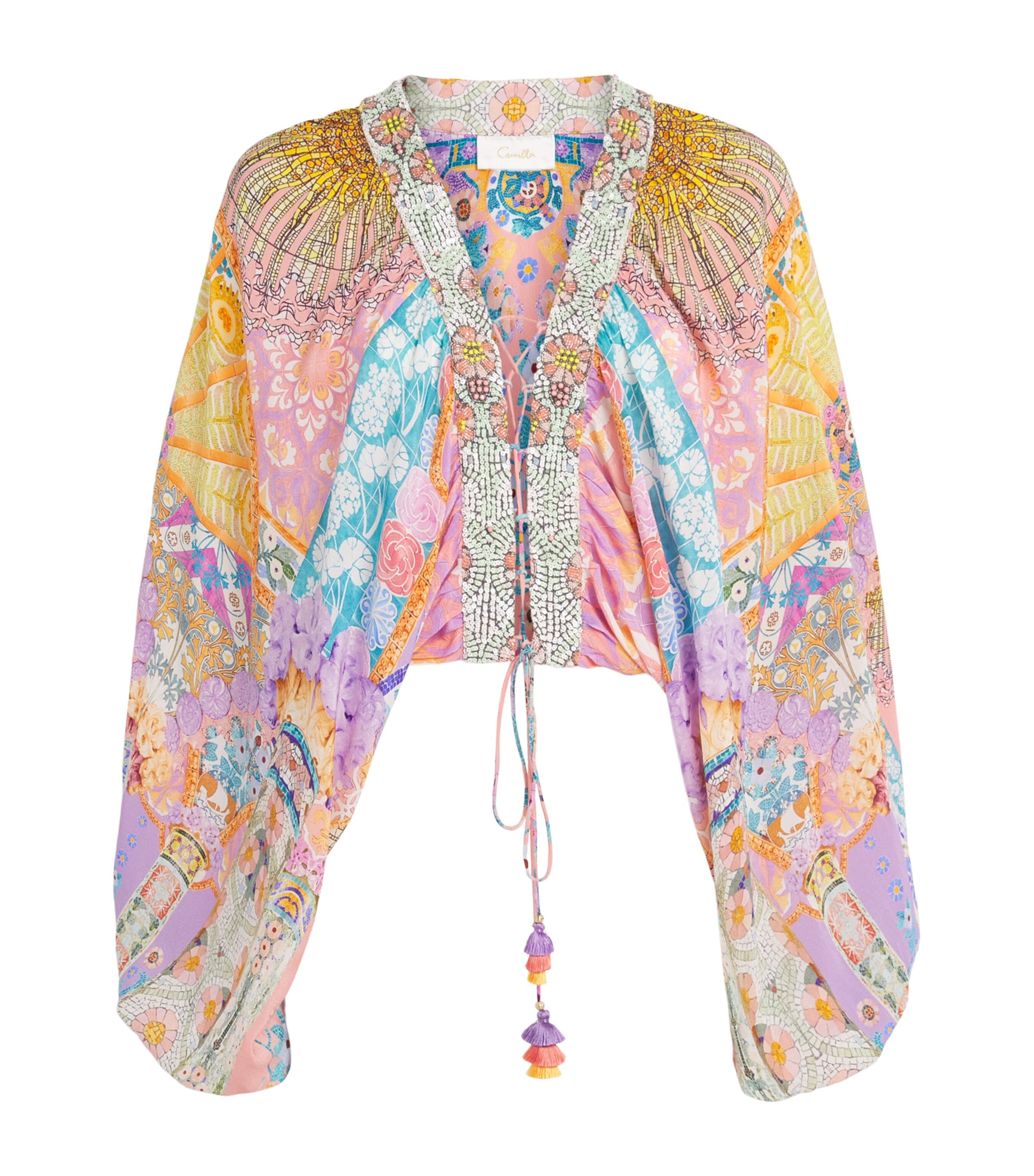 Camilla Womens Silk Blouse Howdy Gaudi Image 1