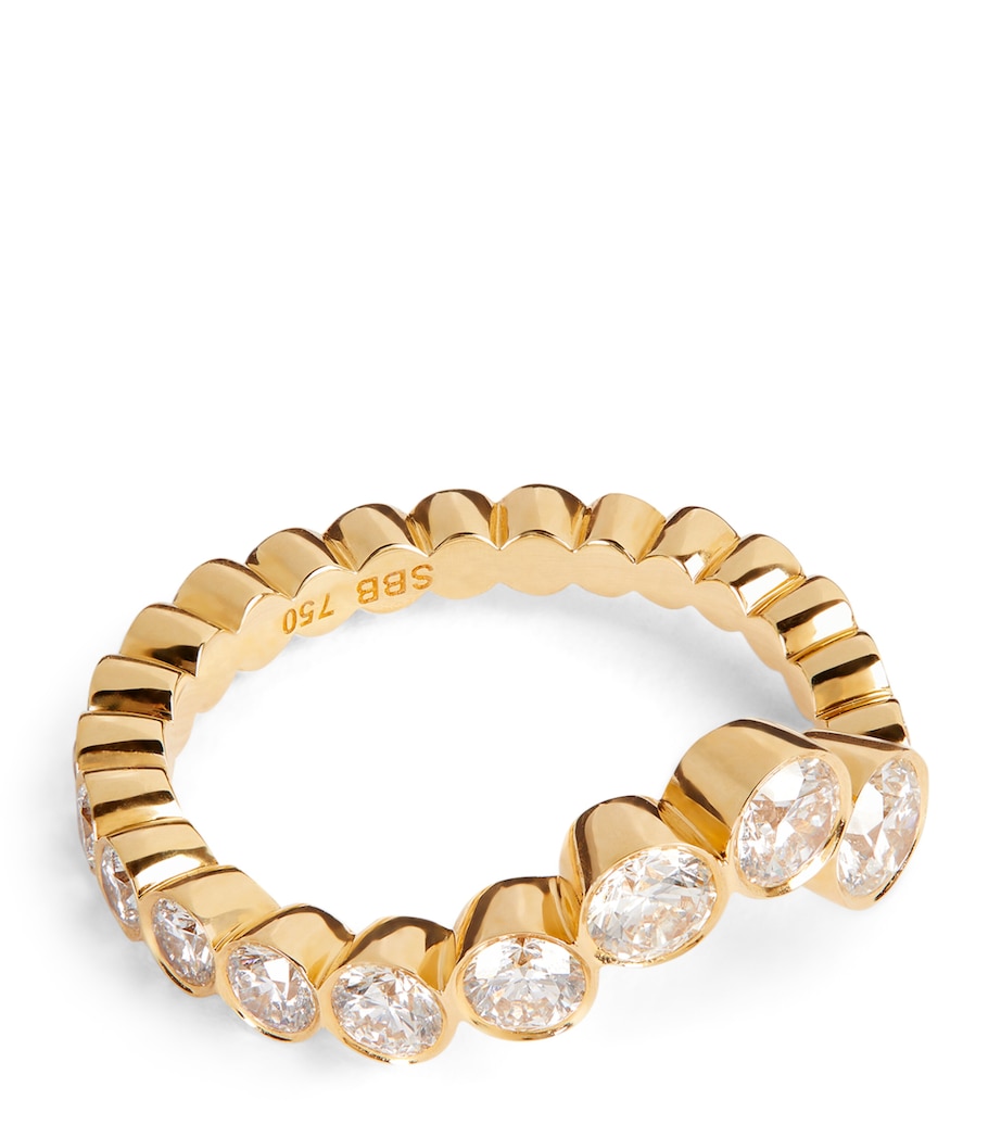 Sophie Bille Brahe Yellow Gold and Diamond Ensemble Ocean Ring Yellow Gold Image 1
