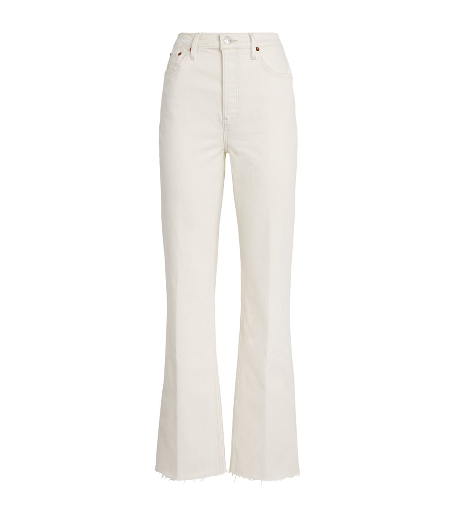 Re-Done Womens '70s High-Rise Bootcut Jeans Crema Image 1
