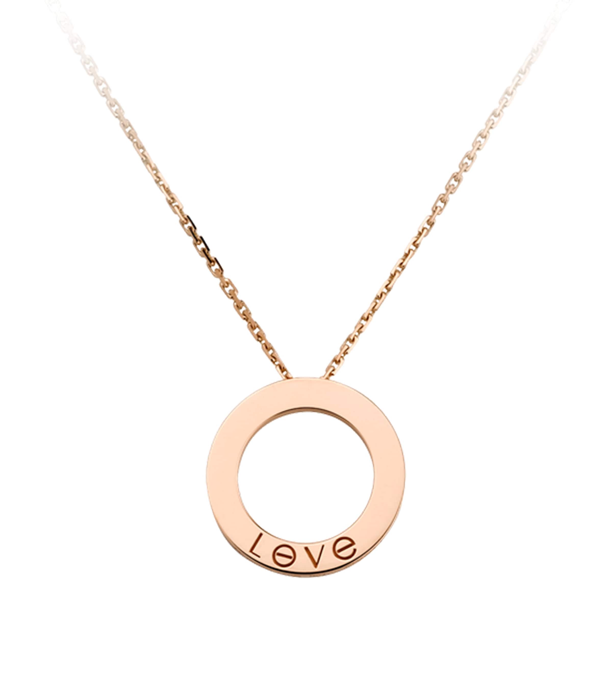 Rose Gold LOVE Necklace ROSE GOLD Image 11