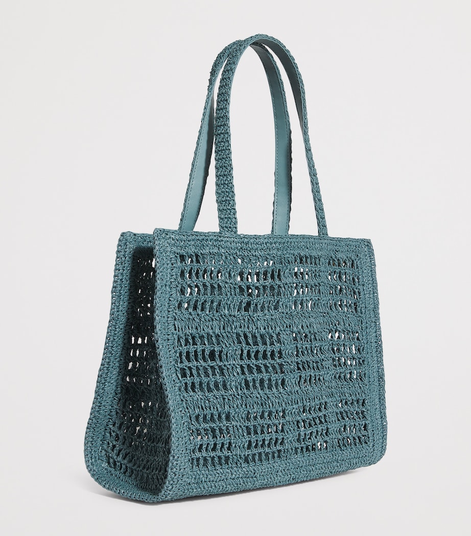 Small Crochet Ella Tote Bag 104 DEEP SLATE Image 3