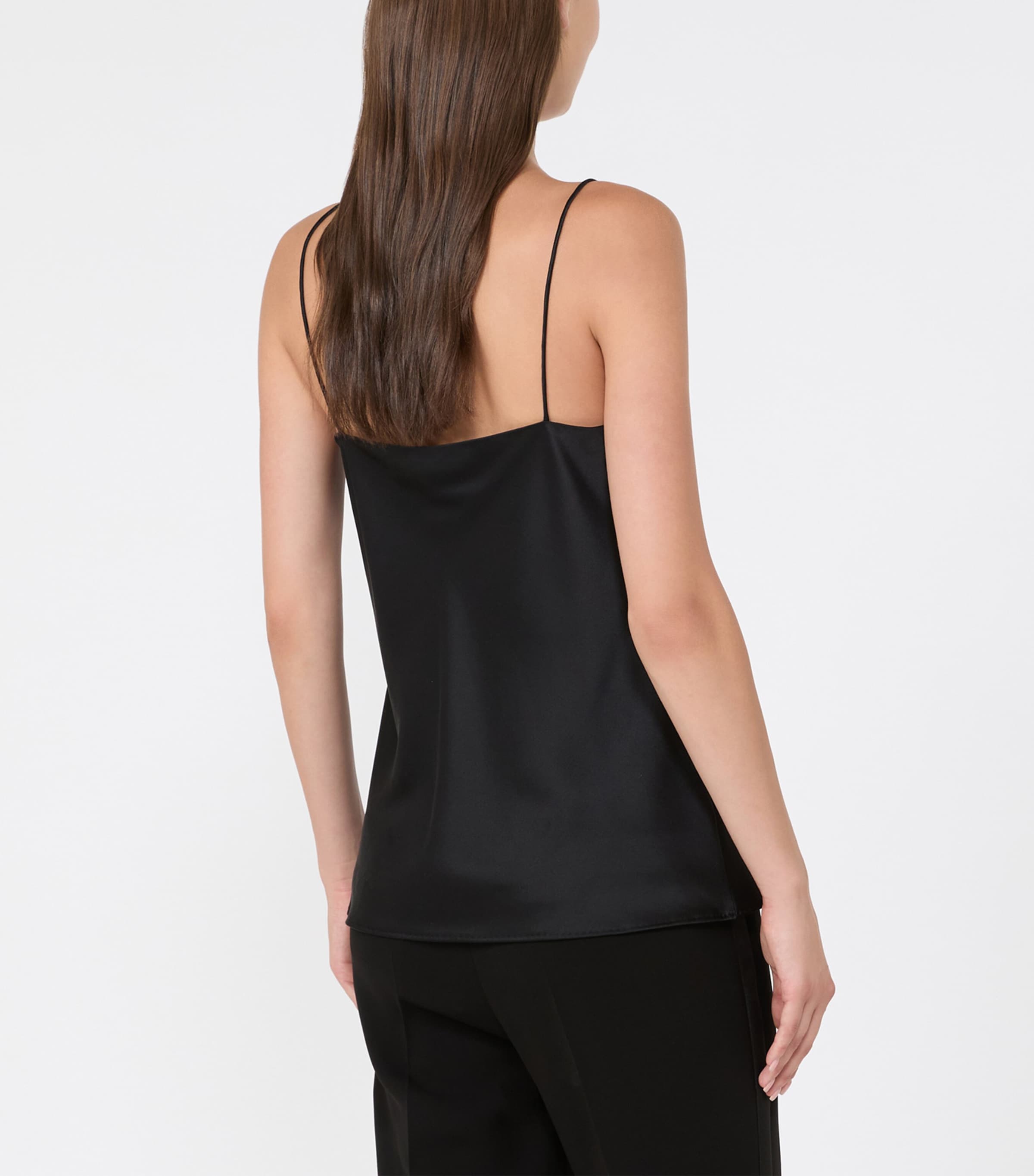 Max Mara Womens Silk Cami Top Black Image 4