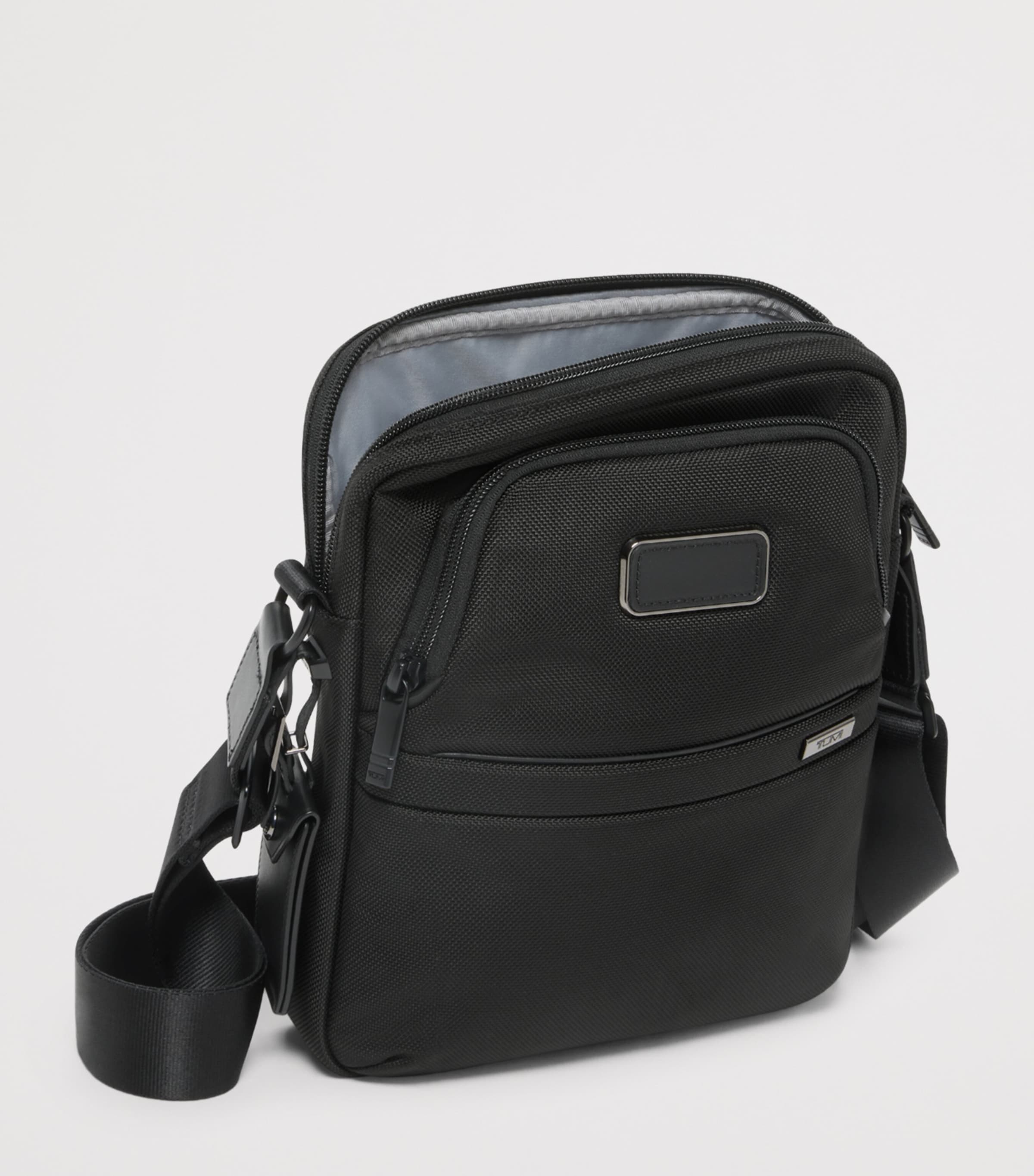 Tumi Medium Alpha 4 Cross-Body Bag Black Image 2