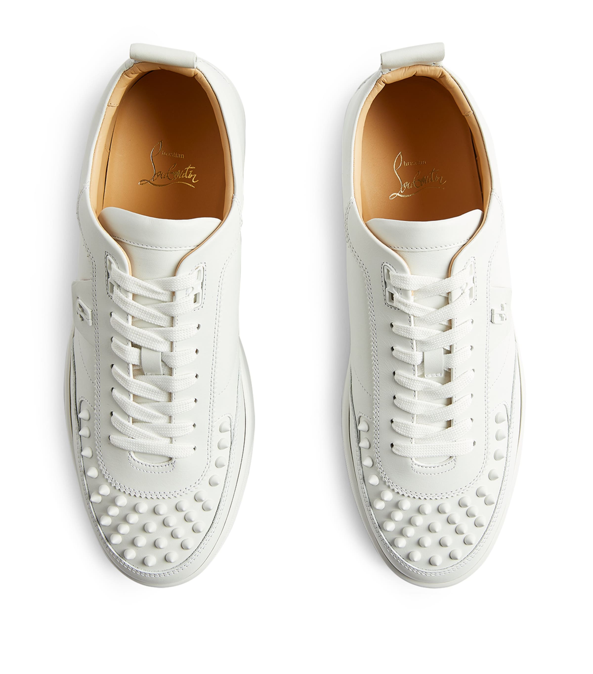 Christian Louboutin Happyrui Spikes Leather Sneakers
