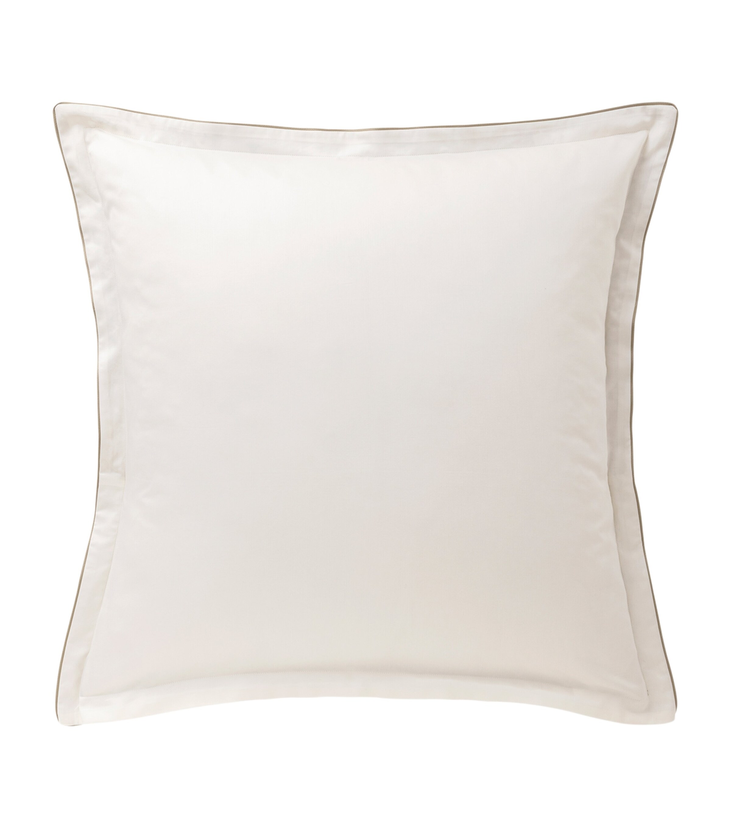 Organic Cotton Fine Fleur Oxford Pillowcase (50cm x 70cm) CREAM/GREEN Image 3