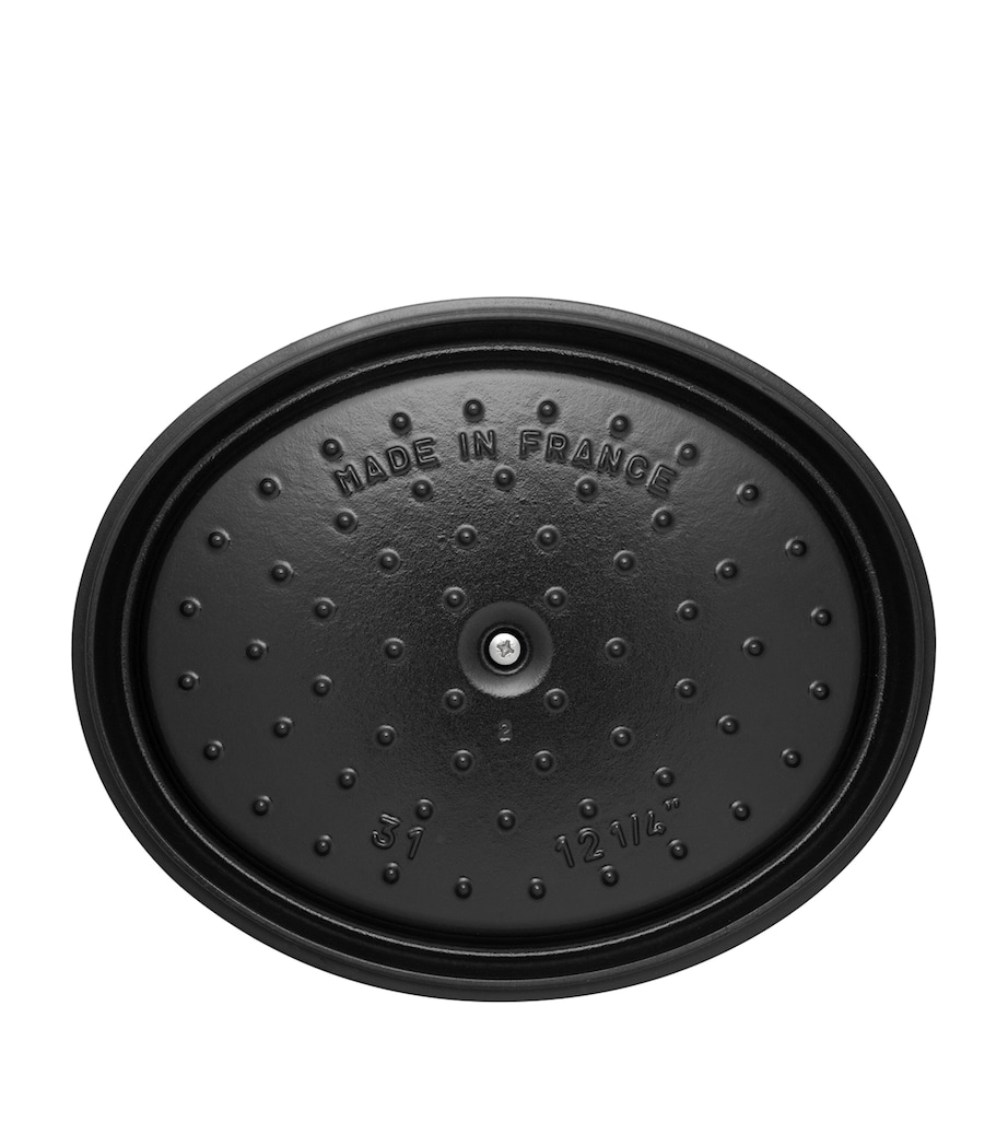 Staub Oval Cocotte (29cm) White Truffle Image 6