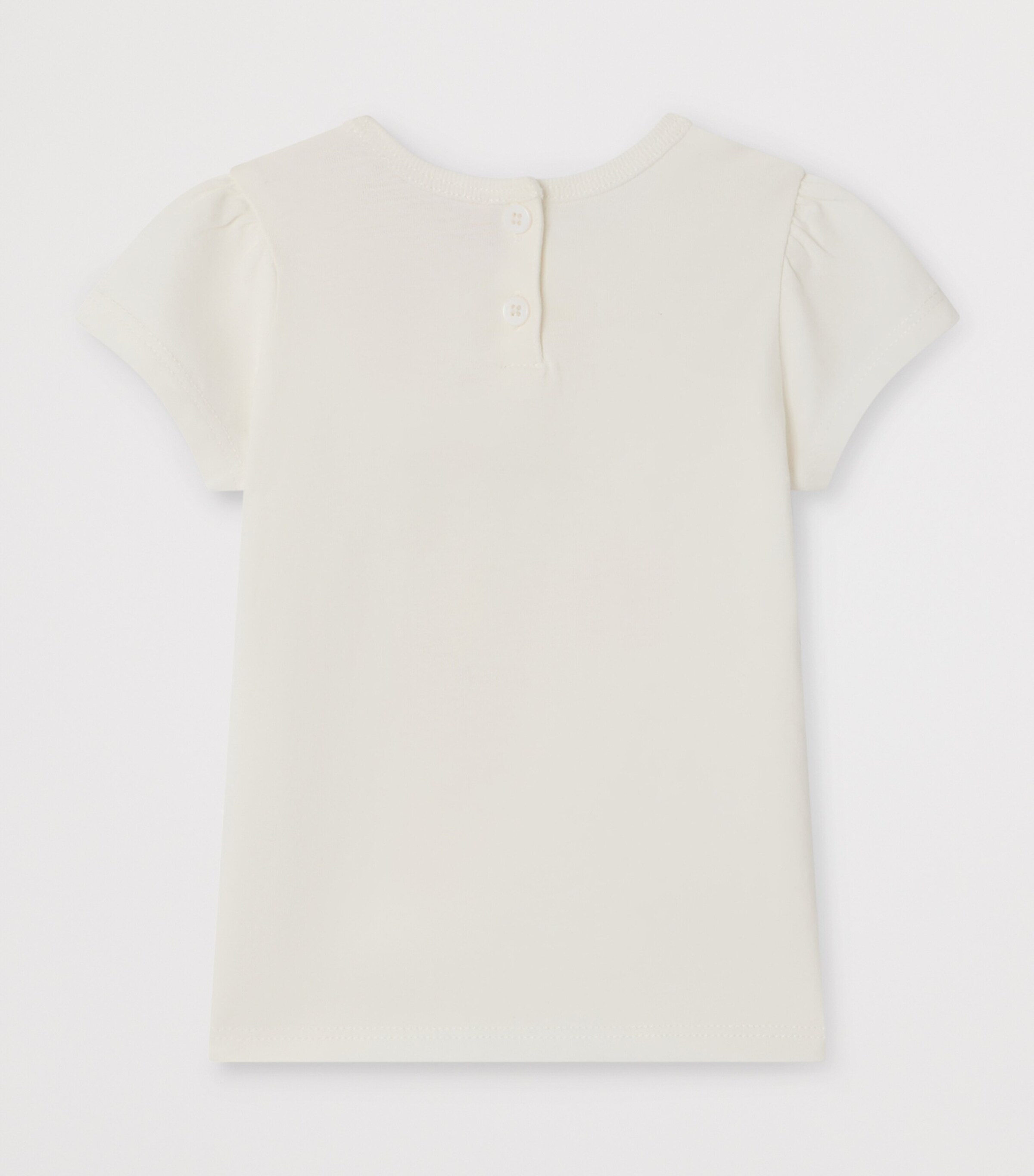 Bonpoint Logo Print T-shirt (6-18 Months) Upb Blanc Lait Image 2