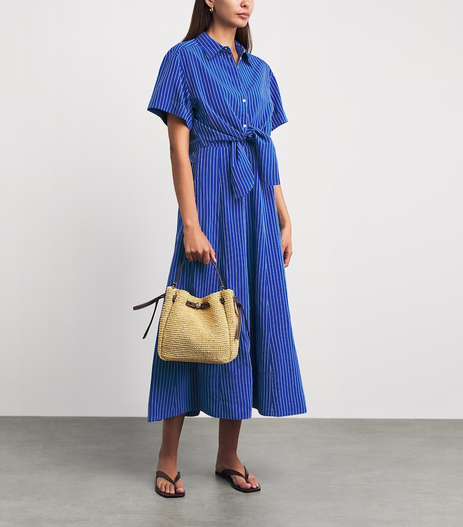ME+EM Womens 2-In-1 Stripe Maxi Dress and Shirt Blue/white Image 2