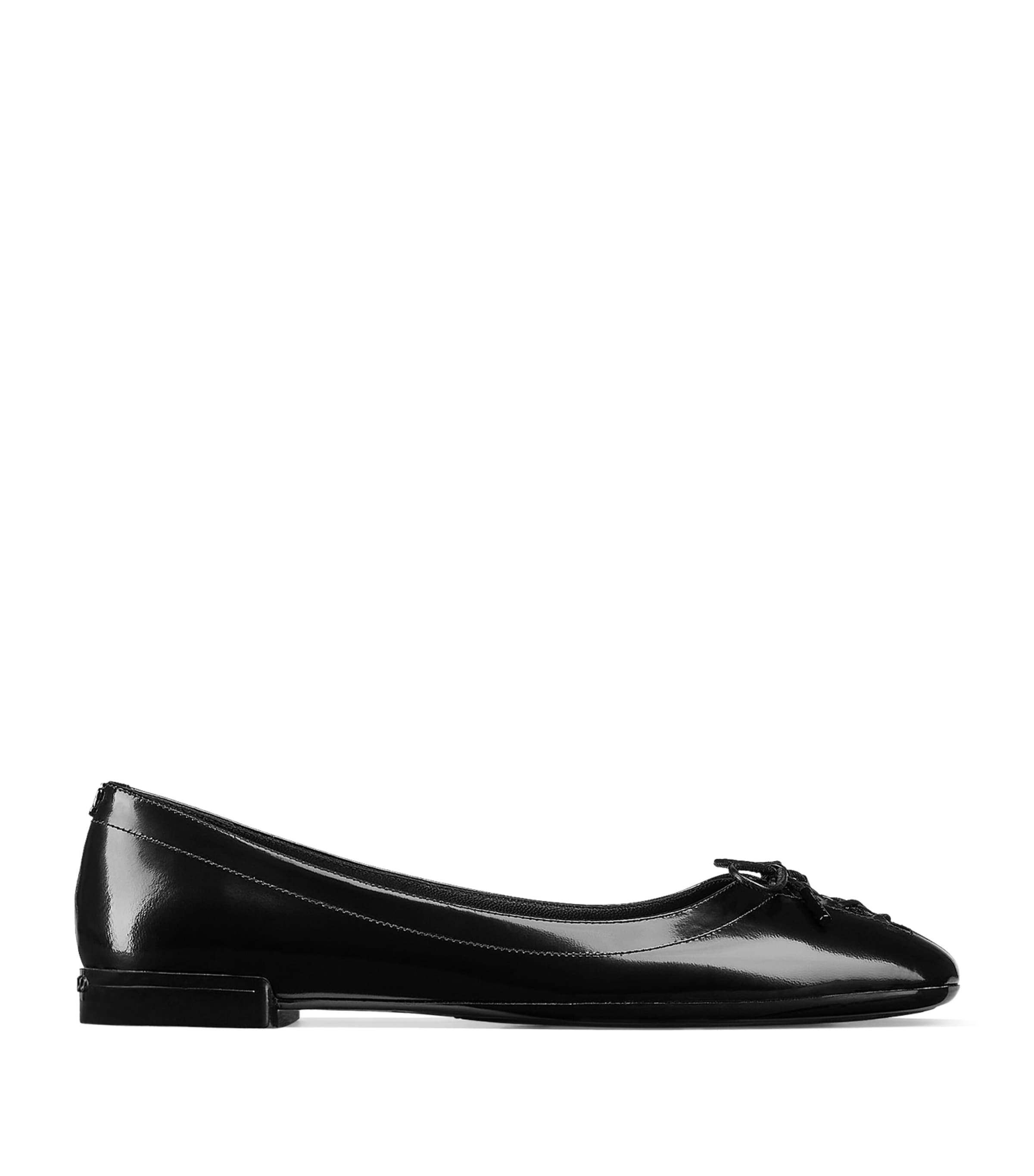 Jimmy Choo Scarlett Ballerina Black Soft Spazzolato Ballerina Flats Black 40 In Black