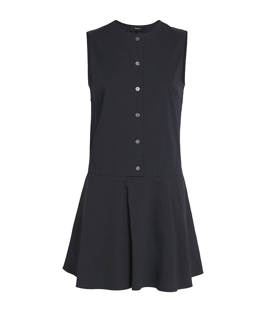 Theory Womens Good Linen Mini Dress Ujs Concord Image 1