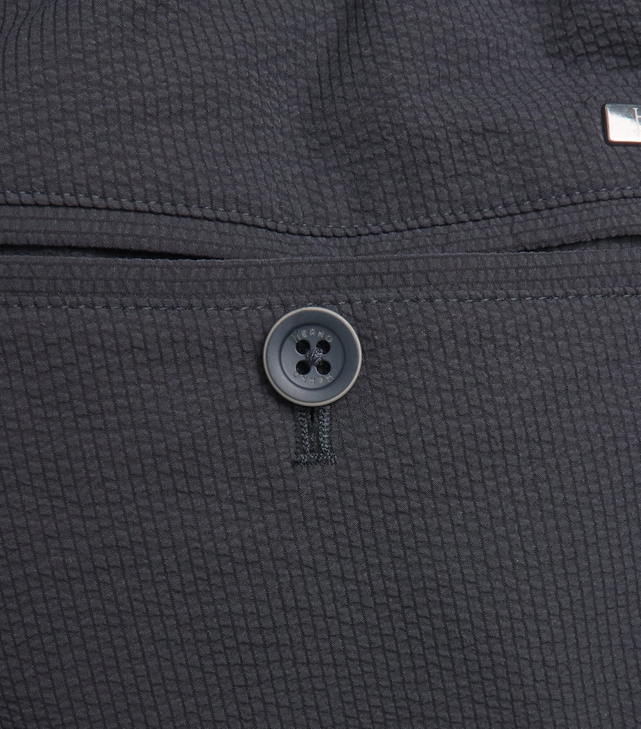 Seersucker Drawstring-Adjustable Trousers 9200 BLU NAVY Image 5