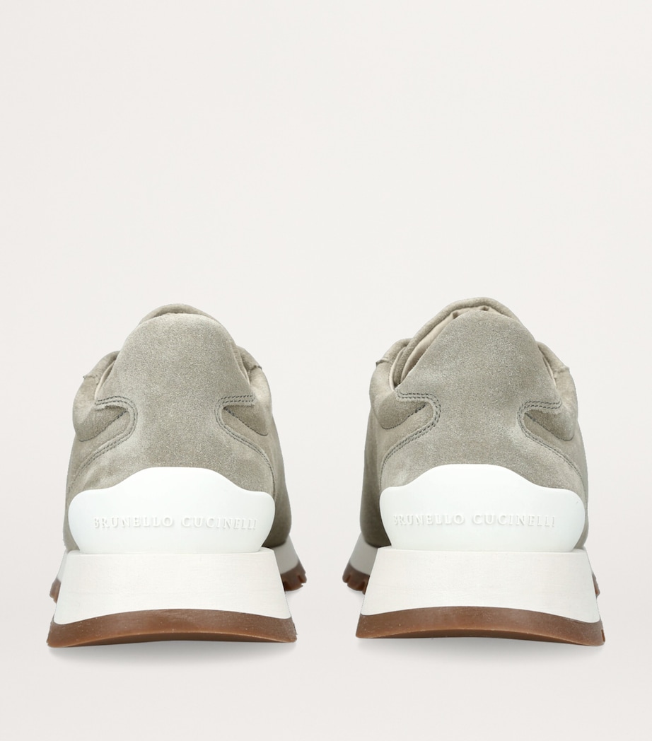 Suede Tab Sneakers PALE GREEN Image 2