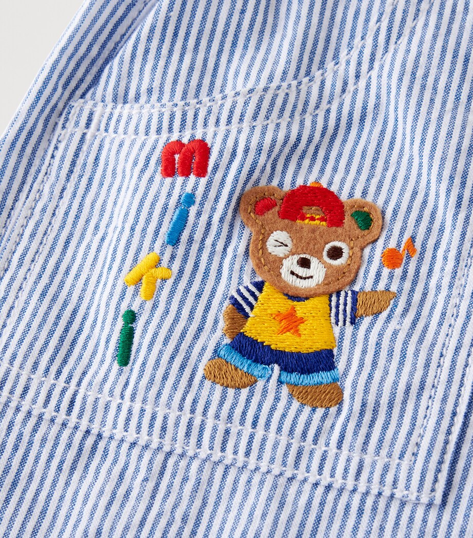 Miki House Cotton Stripe Bear Shorts (2-5 Years) Image 6