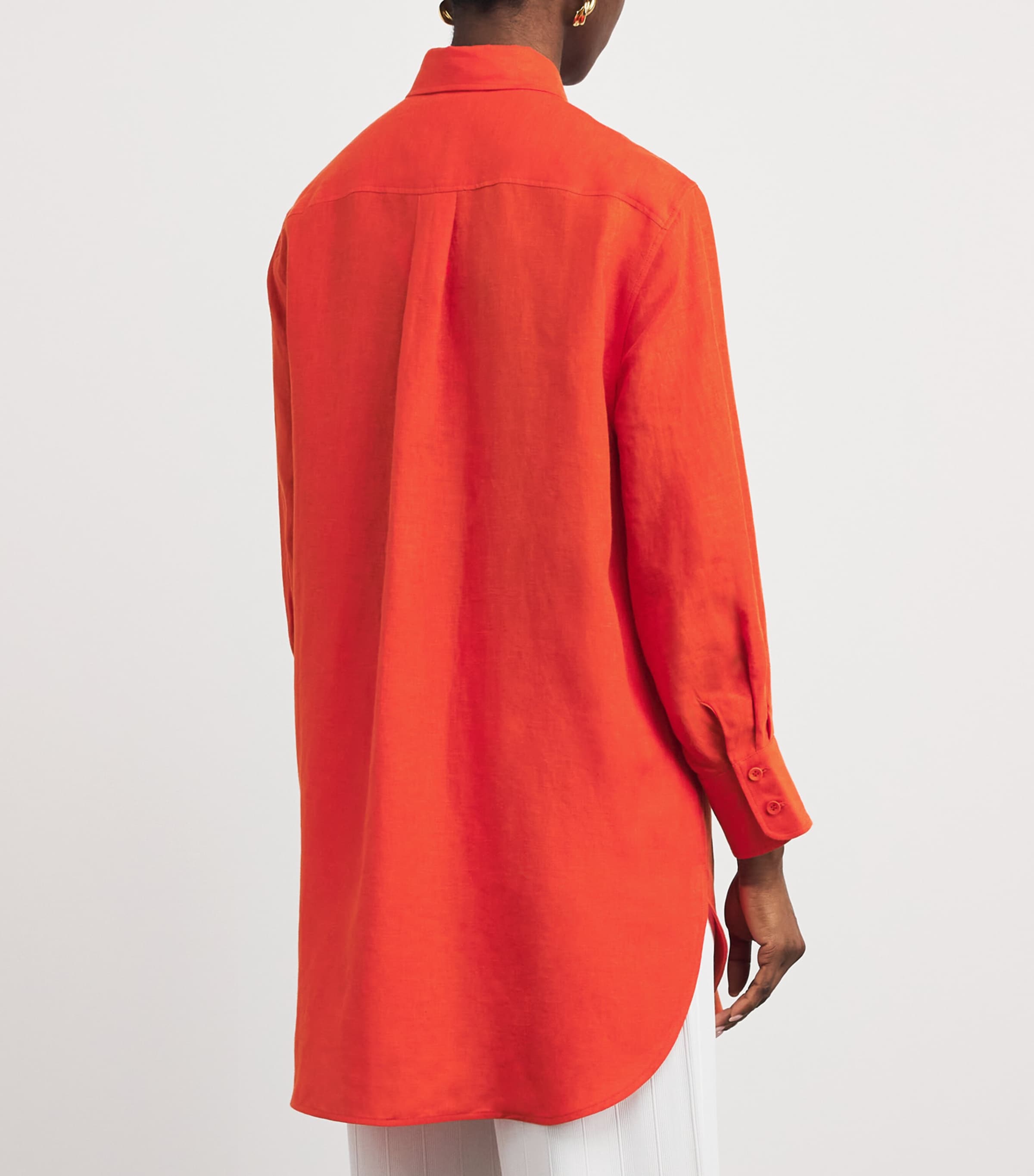Eres Womens Linen Mignonette Shirt Rooibos Image 5