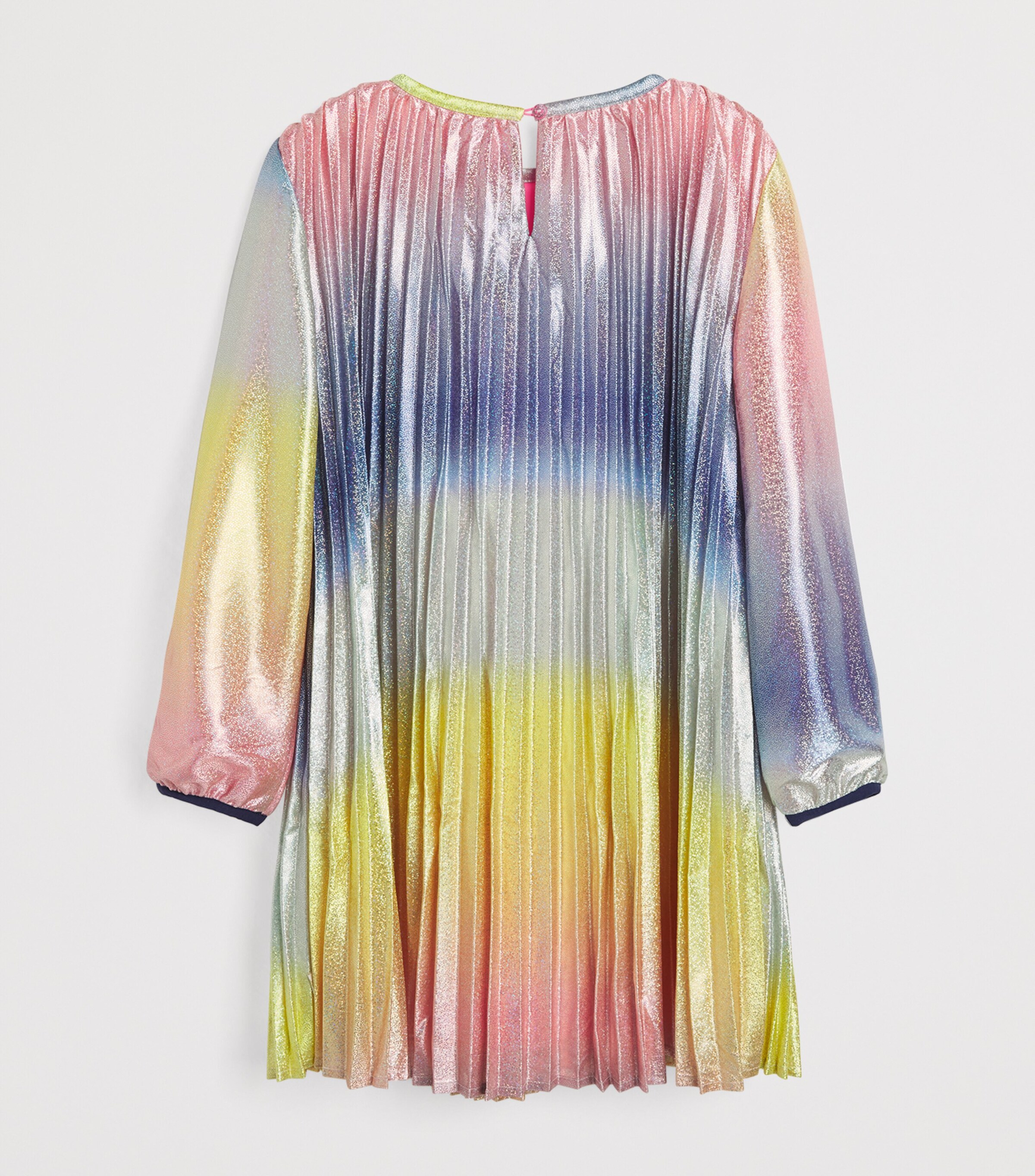 Rainbow Pleated Dress (8-12 Years) MULTICOLOURED Image 2