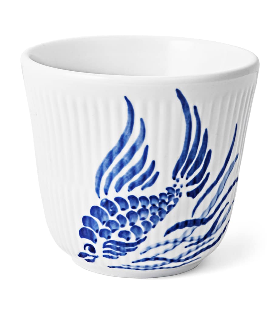 Porcelain Anniversary Fish Mug BLUE Image 5