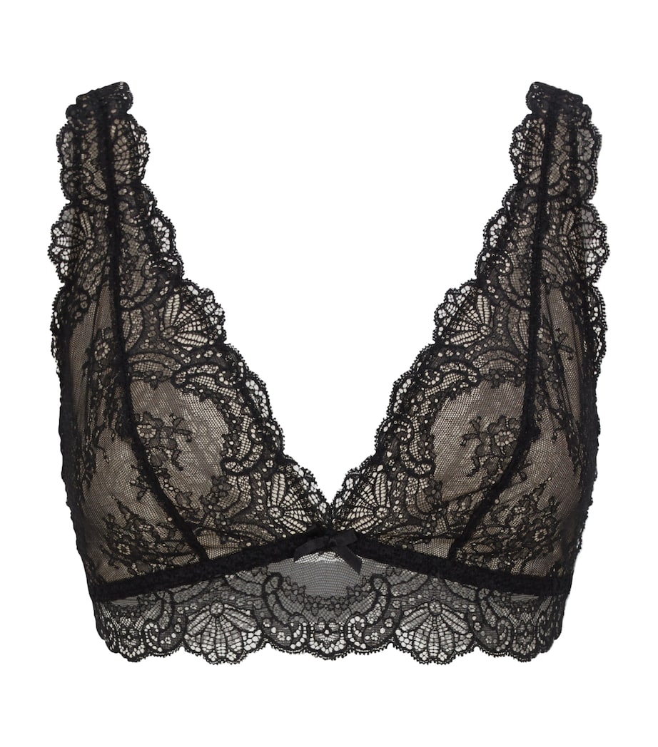 Sheer Lace Bralette BLACK Image 1