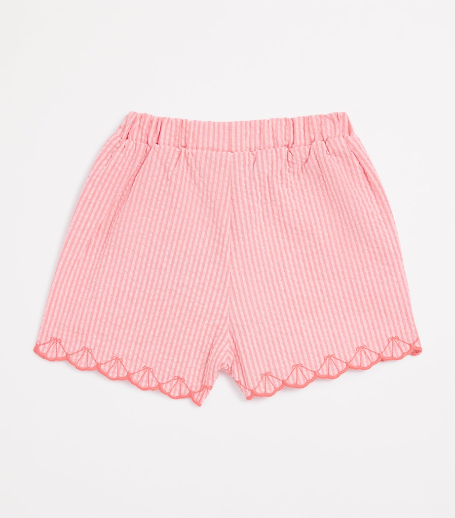 Cotton Striped Shorts (3-36 Months) CORAIL Image 2