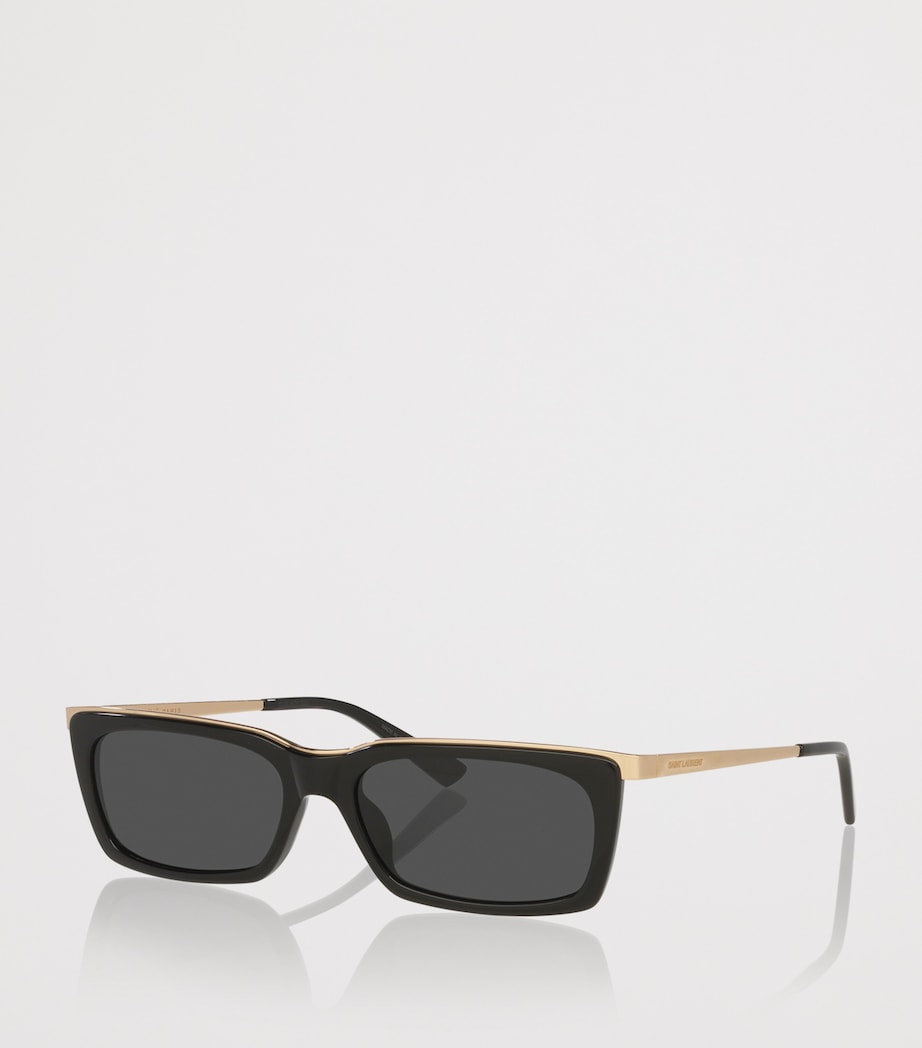 Acetate Rectangle Sunglasses 1100A1 Image 2