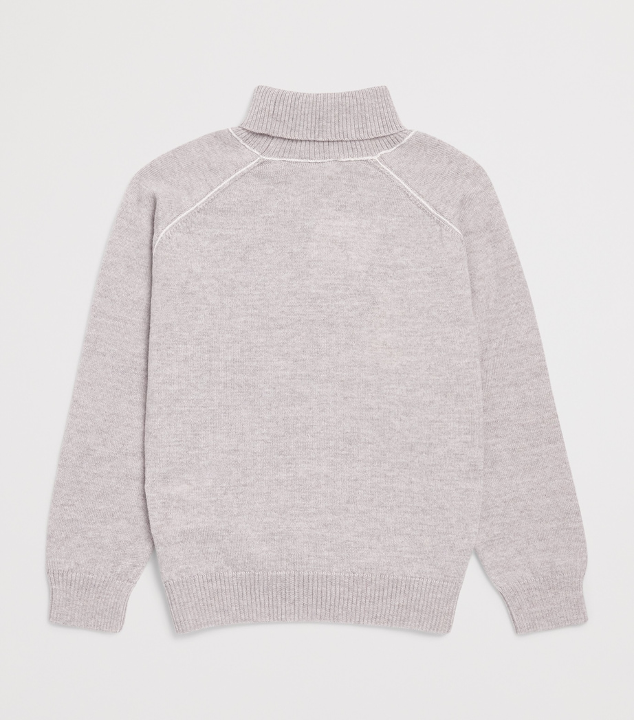 Eleventy Kids Virgin Wool Rollneck Sweater (2-16 Years) Bei Ch.mel/avo Image 2