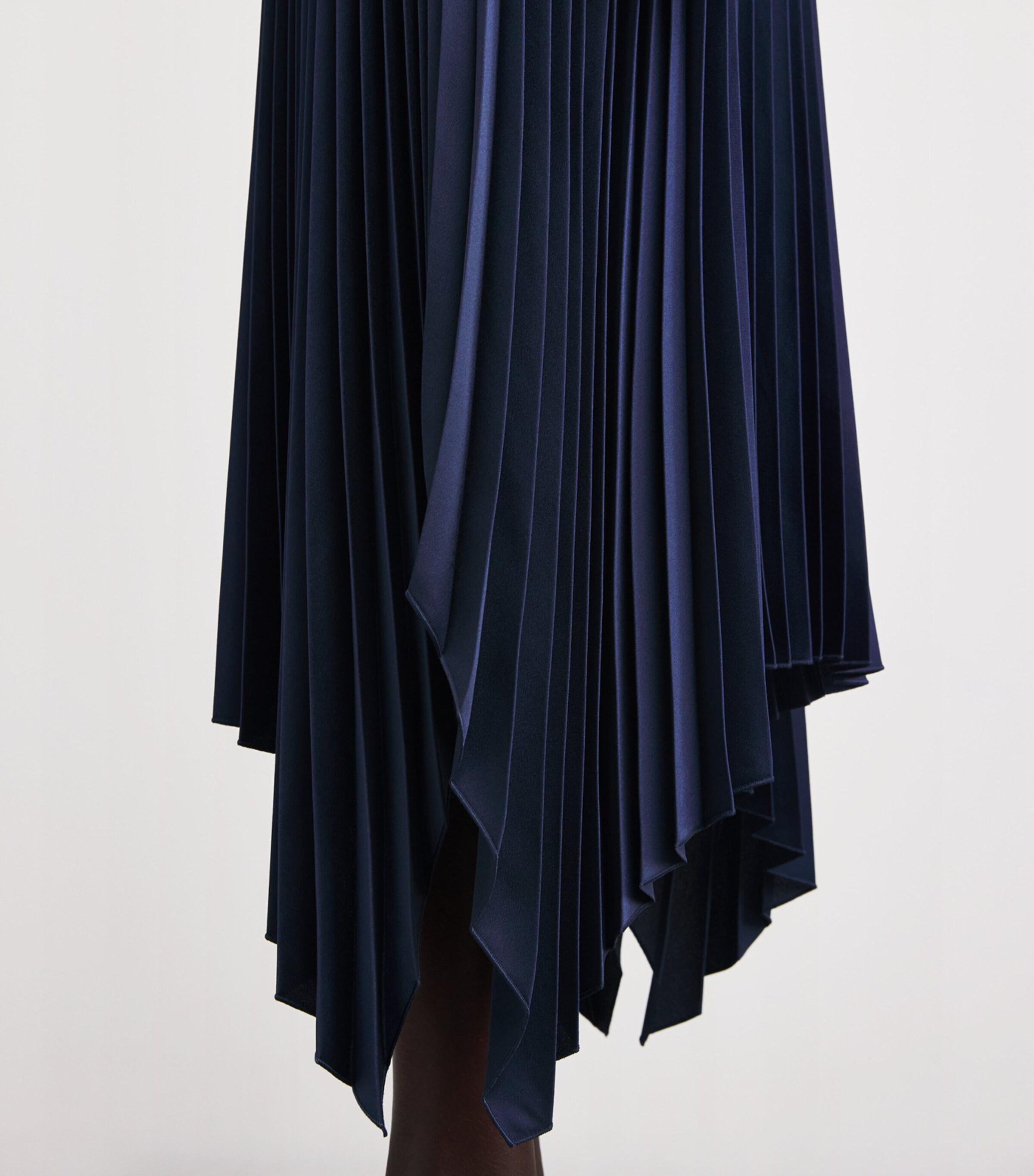 Joseph Womens Plissé Ade Midi Skirt Indigo Image 6