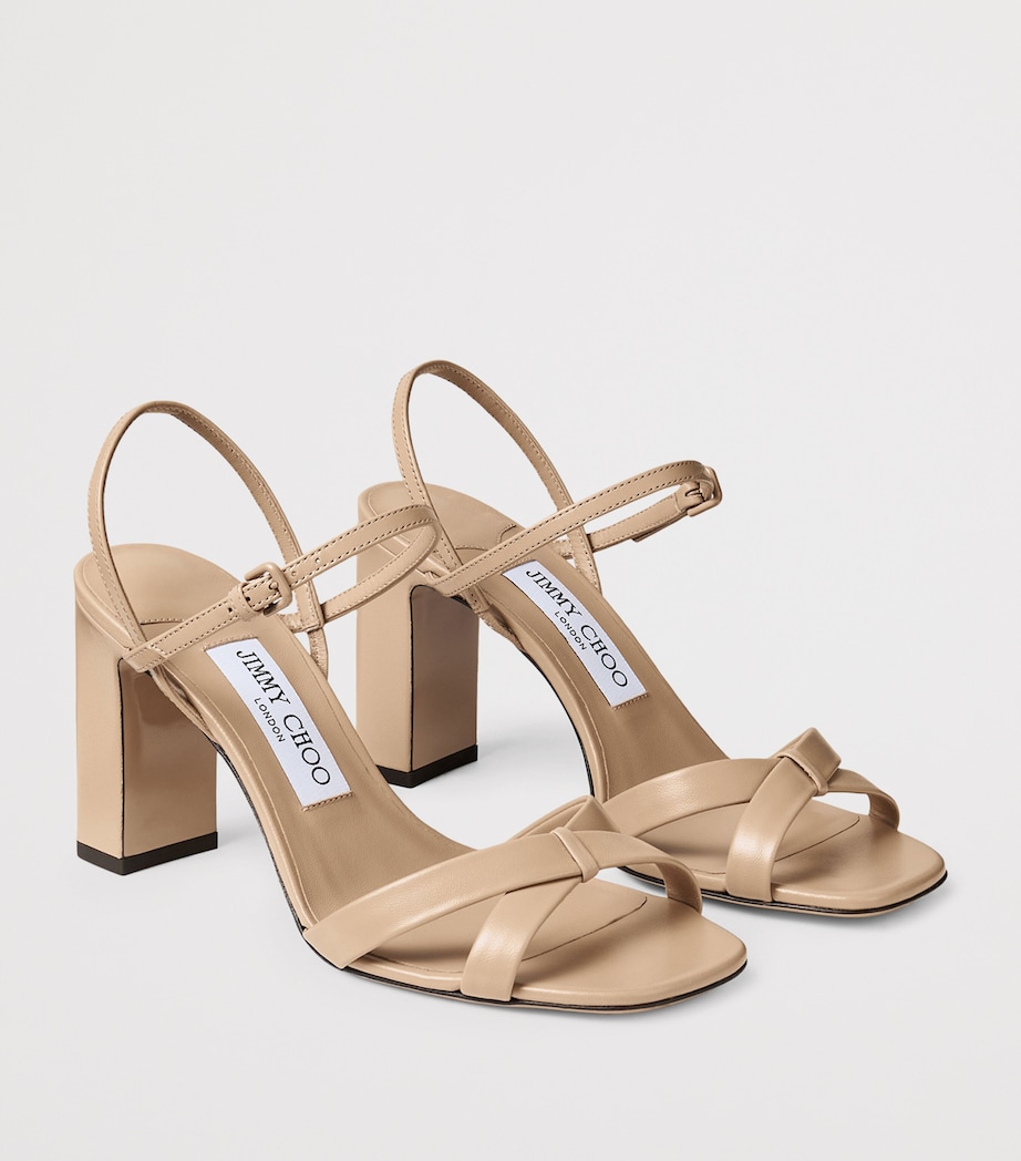Jimmy Choo Elsy 85 Leather Heeled Sandals Chai Image 2