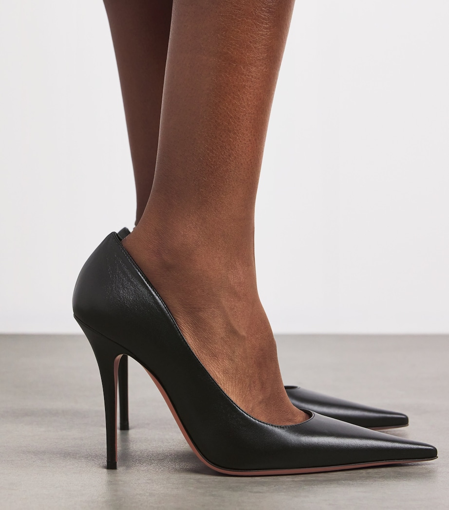 Leather Barbara Pumps 105 BLACK Image 2