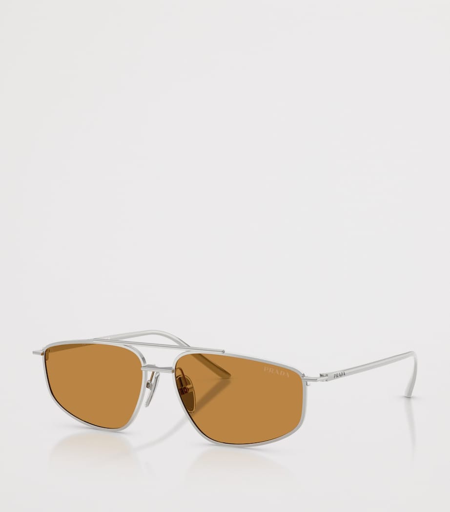 Metal Rectangular Sunglasses 1BC50P Image 2